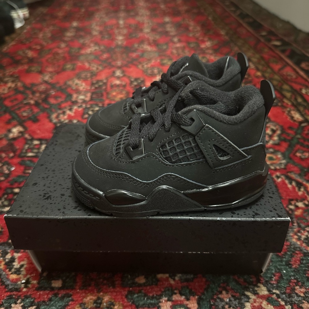 Jordan 4 Retro Black Cat (2025) TD | Toddler Child Size 6C | New in Box